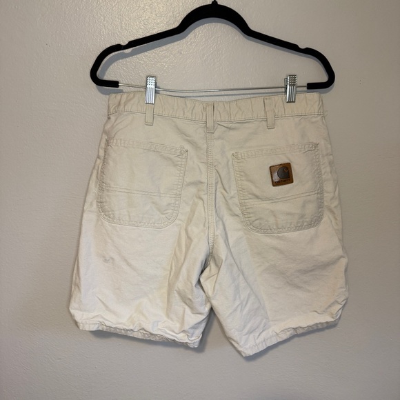 Carhartt Carpenter Cargo Tan Men’s Work Wear Shorts Size 32 - Picture 5 of 8